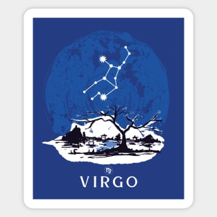 Retro Virgo Zodiac Sign Proud Virgo Astrology Sticker